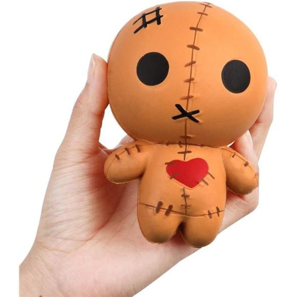 Kid's Stress Relief Cute Halloween Squishy Toy, Voodoo Dolls 4.7"